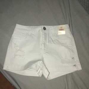 White shorts brand new